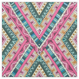 Ljust Boho färgrikt abstrakt stam- mönster Tyg