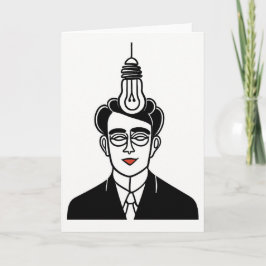 Ljust Bulb Art Card Helgkort