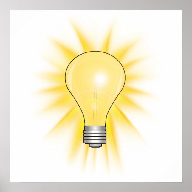 Ljust Bulb Bright Idea Poster (Framsidan)