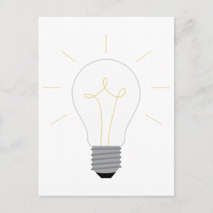 Ljust bulb vykort