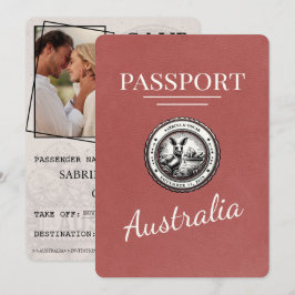 Ljust Burgundy Australia Passport Spara datum Datumet