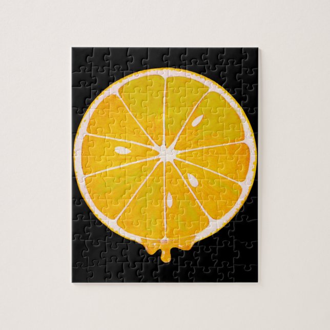 Ljust citronsegment av gult pussel (Vertikal)