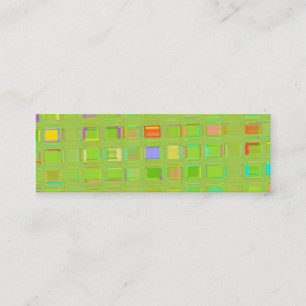 Ljust - den gröna Glass mosaiken belägger med Mini Visitkort