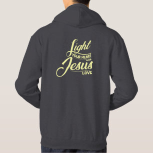 Ljust din hjärtefråga hoodie
