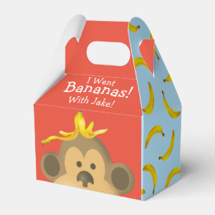 Ljust djärvt färgrikt går bananapapartyet presentaskar