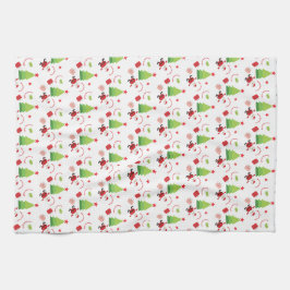 Ljust färgad Helgdag Kökshandduk