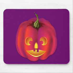 Ljust färgad jack o lantern Halloween Musmatta