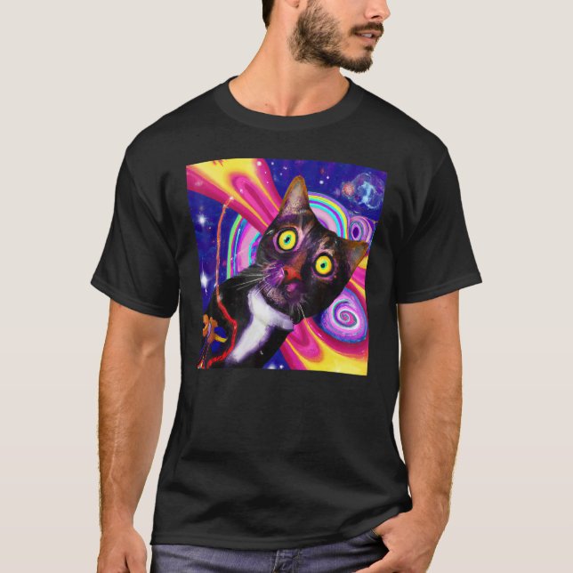 Ljust färgad katt söt kattunge t shirt (Framsida)