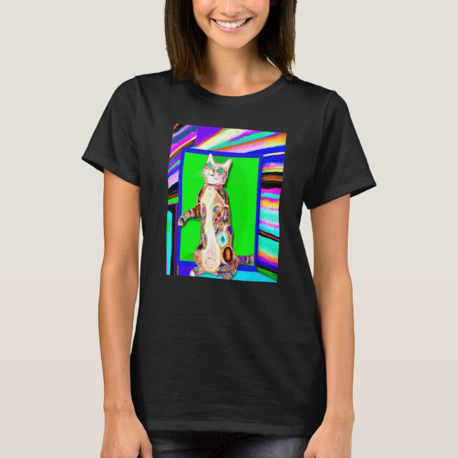 Ljust färgad kattunge katt meme t shirt (Framsida)