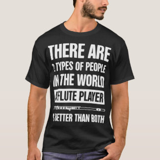 Ljust Flute Player-citattecken, band T Shirt