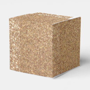 Ljust förkoppra glitterSparkles Presentaskar
