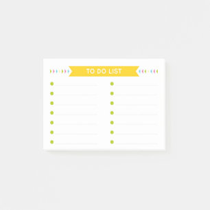 Ljust Glad Att-göra-lista Post-it Block