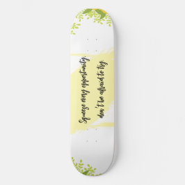 Ljust & Glad Inspirerande Motiverande  Mini Skateboard Bräda 18,5 Cm