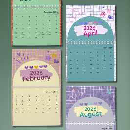 Ljust & Glatt Estetisk Kalender