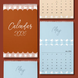 Ljust, glatt och bedårande designkalender kalender