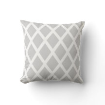 Ljust Grått Diamond Pillow