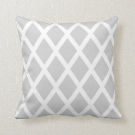 Ljust Grått Diamond Pillow Kudde