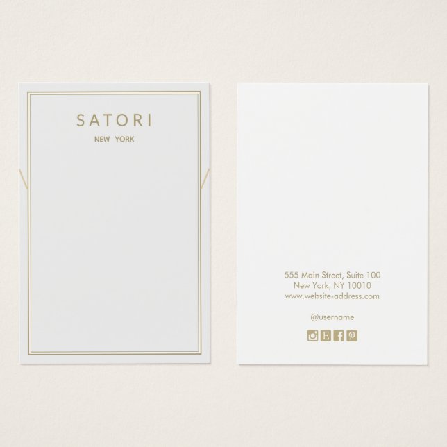 Ljust Grått Grått Gräns Necklace Bracelet Visning Visitkort (Framsida & baksida)