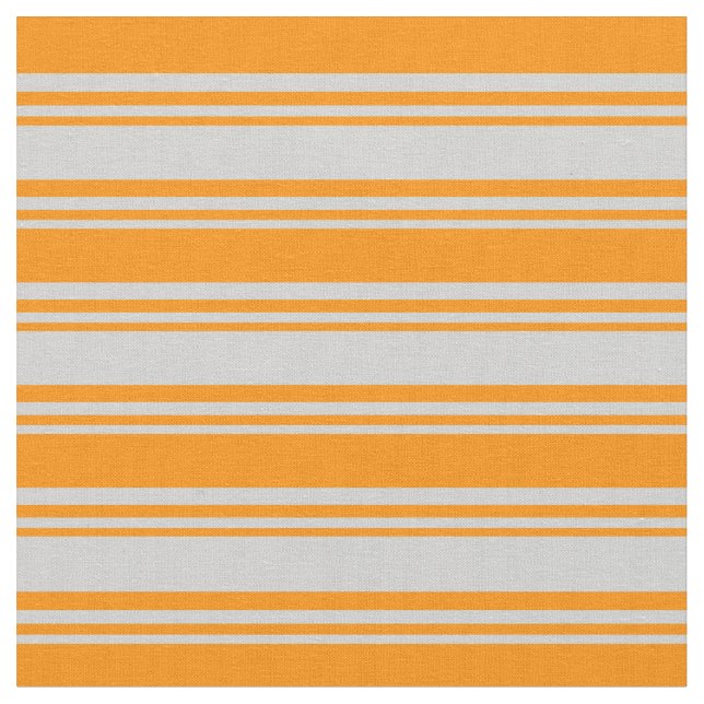 Ljust Grått & Mörk Orange Färgad Mönster Tyg (Närbild)