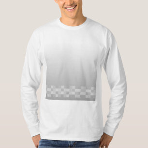 Ljust - grått och vit kvadrerar modellen tee