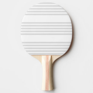 Ljust grått och vitt fem rand mönster pingisracket