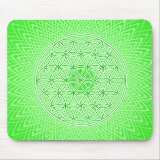Ljust - grön Psychedelic sakral geometriMandala Musmatta