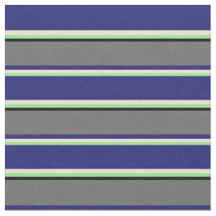 Ljust grönt, Beige, Midnight Blue, Dim Grått, Blac Tyg