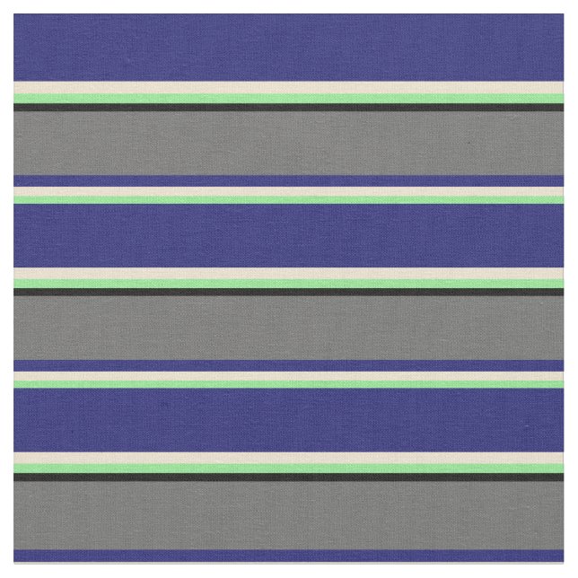 Ljust grönt, Beige, Midnight Blue, Dim Grått, Blac Tyg (Närbild)