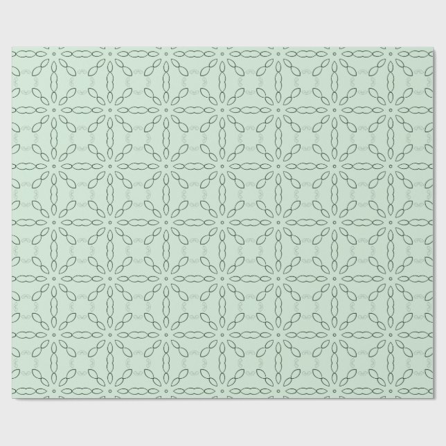 Ljust grönt dockningsomslagning papper presentpapper (Platt)