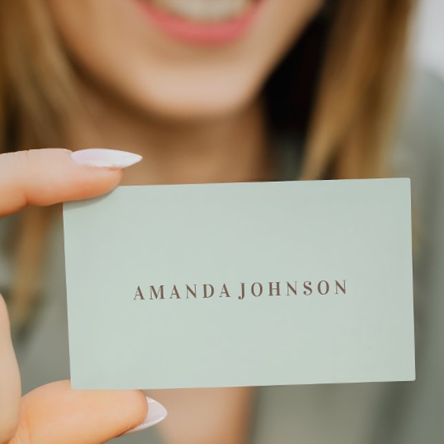 ljust grönt elegant Girly Day Spa och Salon Visitkort (Skapare uppladdad)