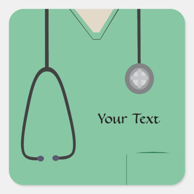 Ljust grönt etikett för medicinska krubbar (Framsida)