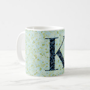 ljust grönt frihet och blå frihet brev K Kaffemugg