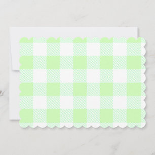 Ljust grönt Gingham Check Mönster