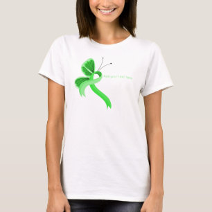 Ljust grönt information om fjäril t shirt