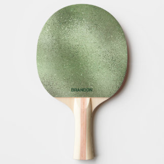 Ljust grönt jördescentglas struktur pingisracket