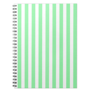 Ljust grönt kandy rand anteckningsbok