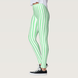 Ljust grönt kandy rand leggings