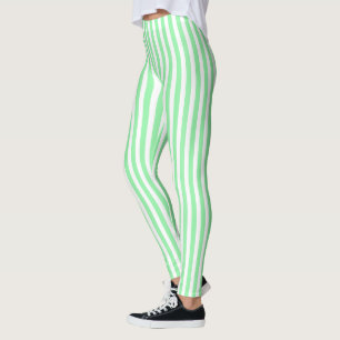Ljust grönt kandy rand leggings