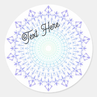 Ljust grönt-Light Lila Diamond Kant Stickers Runt Klistermärke