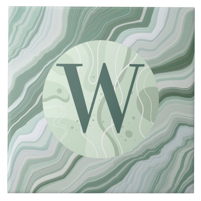 Ljust grönt marble Tile Kakelplatta (Framsidan)