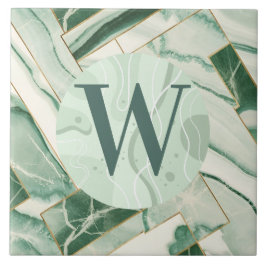 Ljust grönt marble Tile Kakelplatta