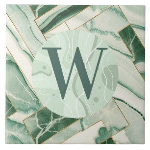 Ljust grönt marble Tile Kakelplatta