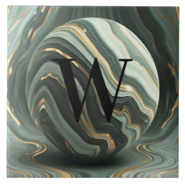 Ljust grönt marble Tile Kakelplatta
