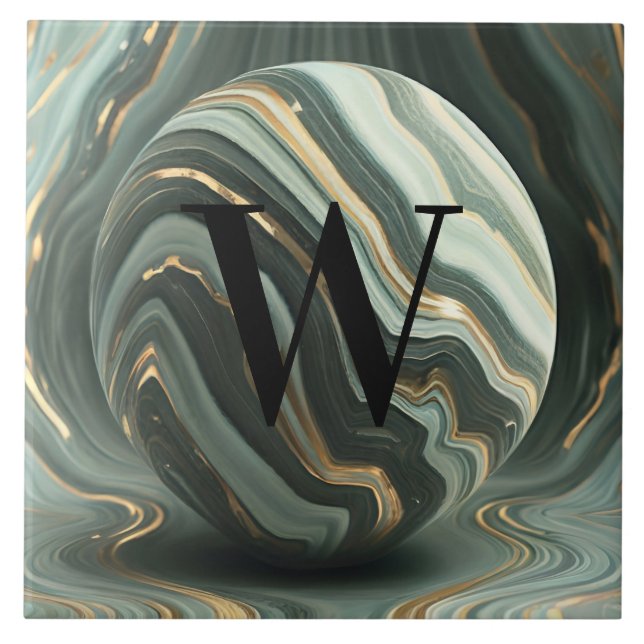 Ljust grönt marble Tile Kakelplatta (Framsidan)