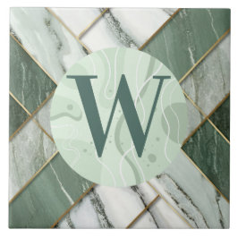 Ljust grönt marble Tile Kakelplatta