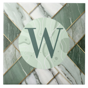 Ljust grönt marble Tile Kakelplatta