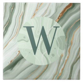 Ljust grönt marble Tile Kakelplatta