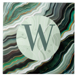 Ljust grönt marble Tile Kakelplatta