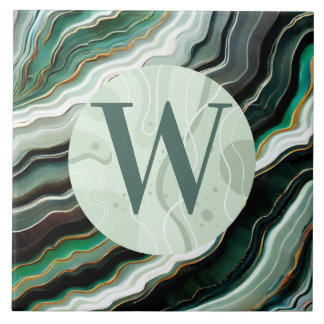 Ljust grönt marble Tile Kakelplatta