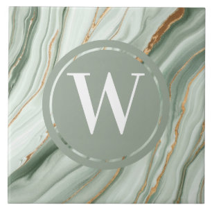 Ljust grönt marble Tile Sea Grönt Teal Stone Kakelplatta